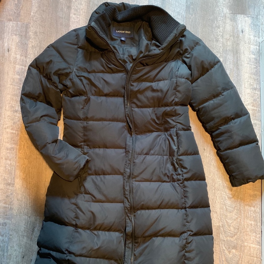 Small Lands End Long Winter Coat